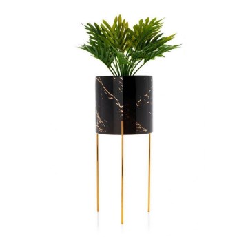 Flower stand NILA 32,5x13 cm black/gold