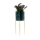 Flower stand NILA 32,5x13 cm green/gold