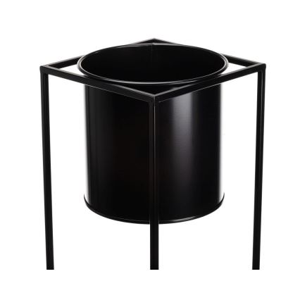 Flower stand RING 100x23 cm black
