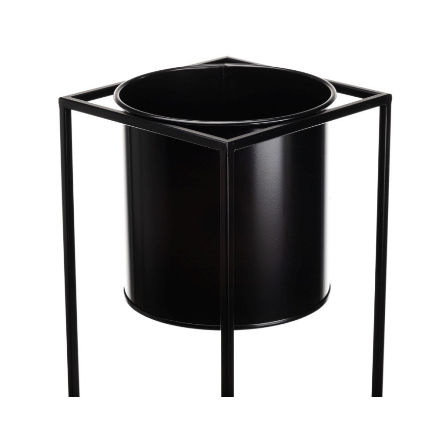 Flower stand RING 100x23 cm black