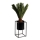 Flower stand RING 40x23 cm black