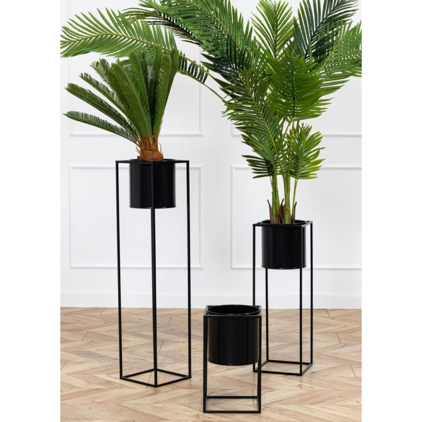 Flower stand RING 40x23 cm black