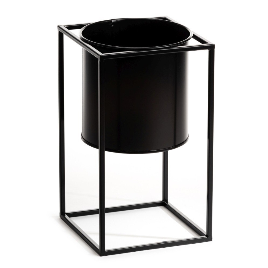 Flower stand RING 40x23 cm black