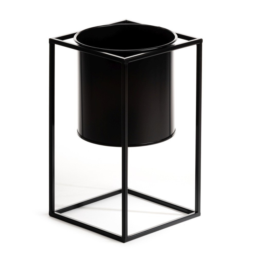 Flower stand RING 40x23 cm black