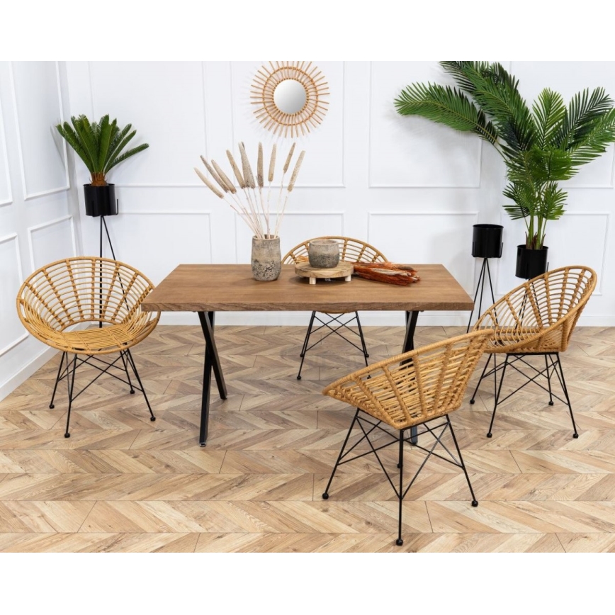 Flower stand TRIPOD 110x25 cm black