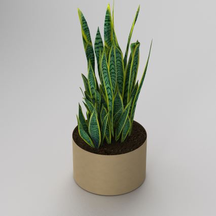Flowerpot 11x17 cm gold