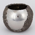Flowerpot d. 18,5 cm silver/brown