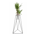 Flowerpot stand TRIANGL 90x50 cm black