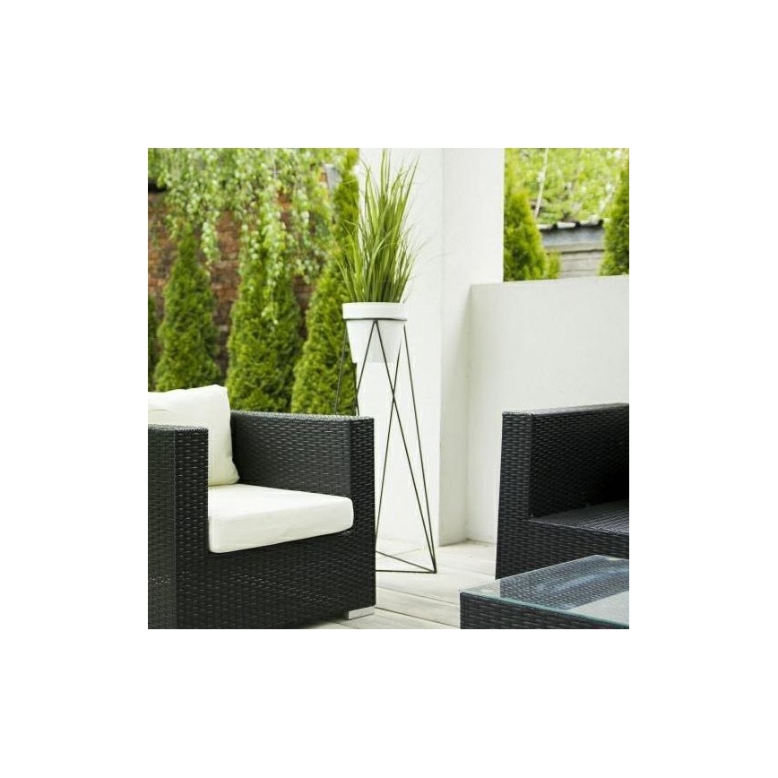Flowerpot stand TRIANGL 90x50 cm black