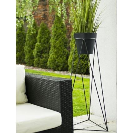 Flowerpot stand TRIANGL 90x50 cm black