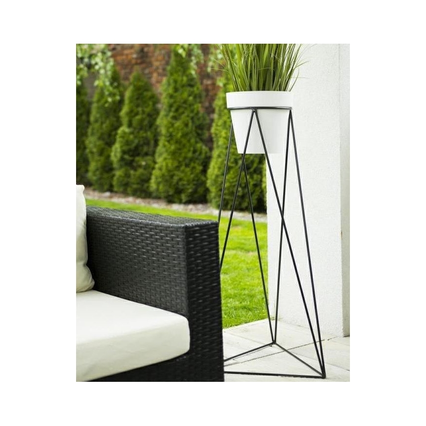 Flowerpot stand TRIANGL 90x50 cm black