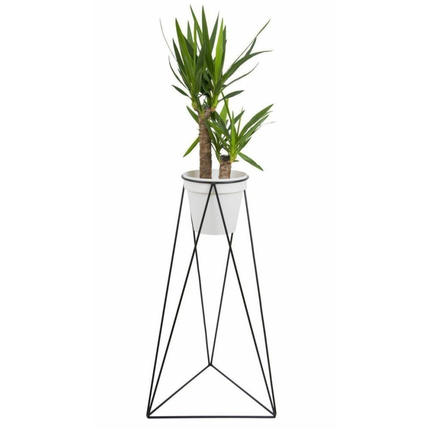 Flowerpot stand TRIANGL 90x50 cm black