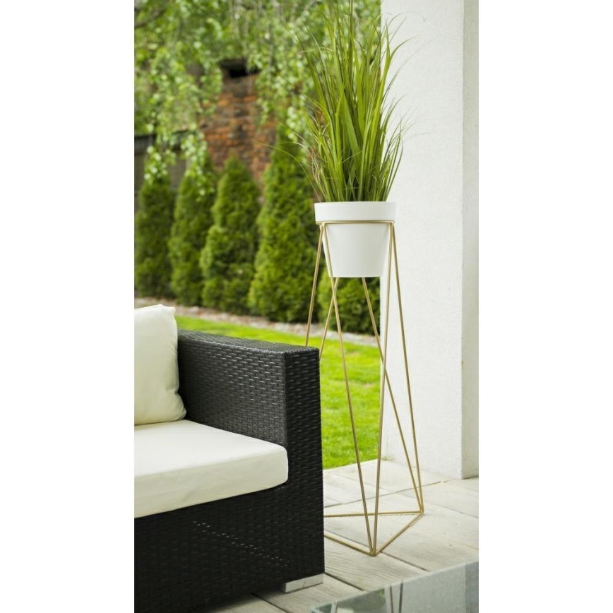 Flowerpot stand TRIANGL 90x50 cm gold