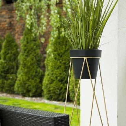 Flowerpot stand TRIANGL 90x50 cm gold