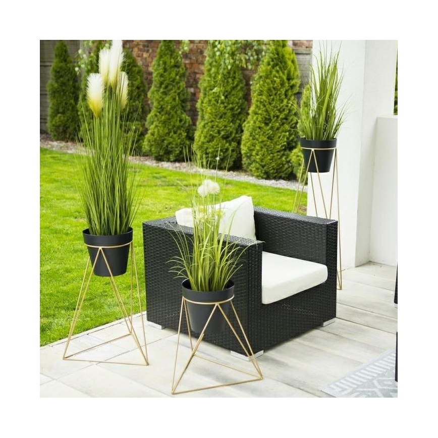Flowerpot stand TRIANGL 90x50 cm gold