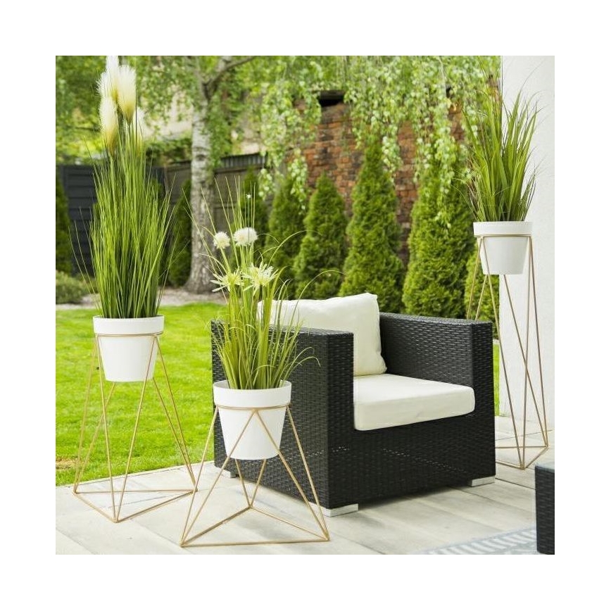 Flowerpot stand TRIANGL 90x50 cm gold