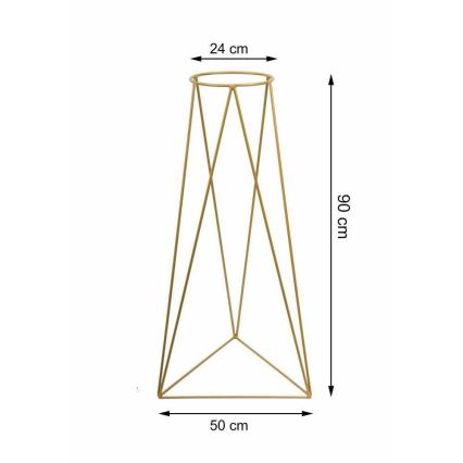 Flowerpot stand TRIANGL 90x50 cm gold