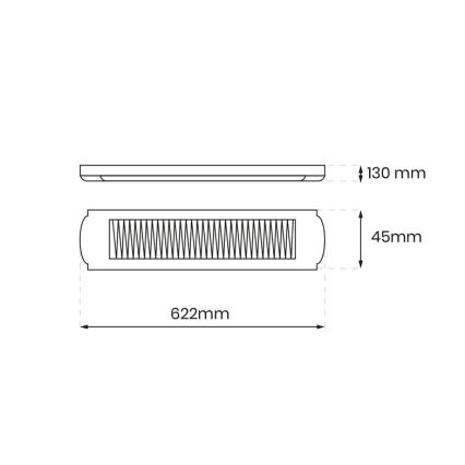 Fluorescent light 1xG13/18W/230V