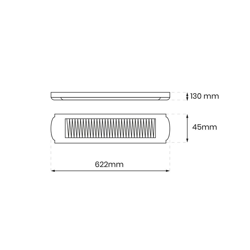 Fluorescent light 1xG13/18W/230V