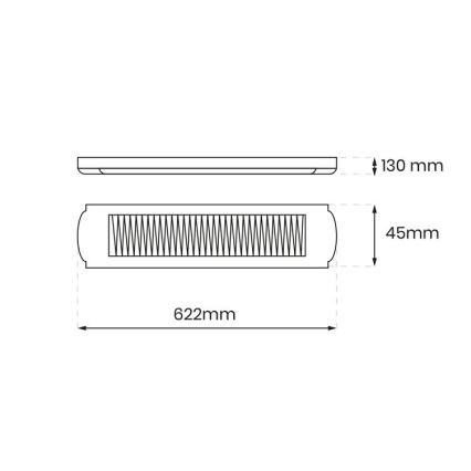 Fluorescent light 2xG13/18W/230V