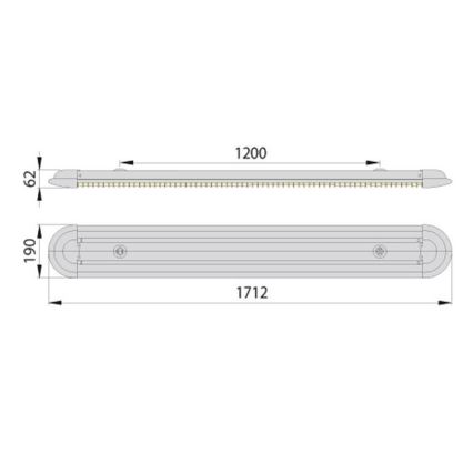 Fluorescent light ECO T8 2xG13/58W/230V