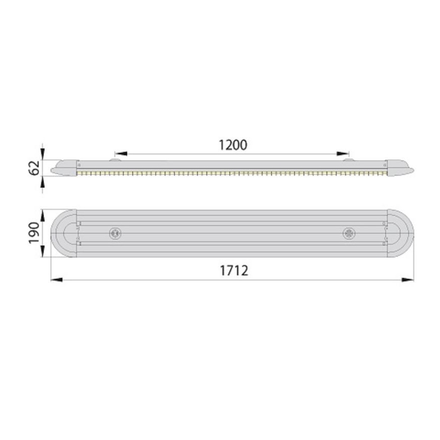 Fluorescent light ECO T8 2xG13/58W/230V