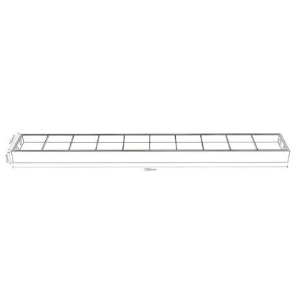 Fluorescent light T8 2xG13/18W/230V 120 cm black