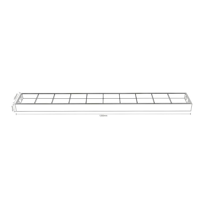 Fluorescent light T8 2xG13/18W/230V 120 cm black