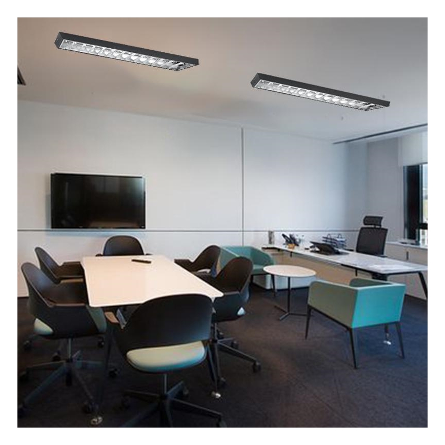 Fluorescent light T8 2xG13/18W/230V 120 cm black