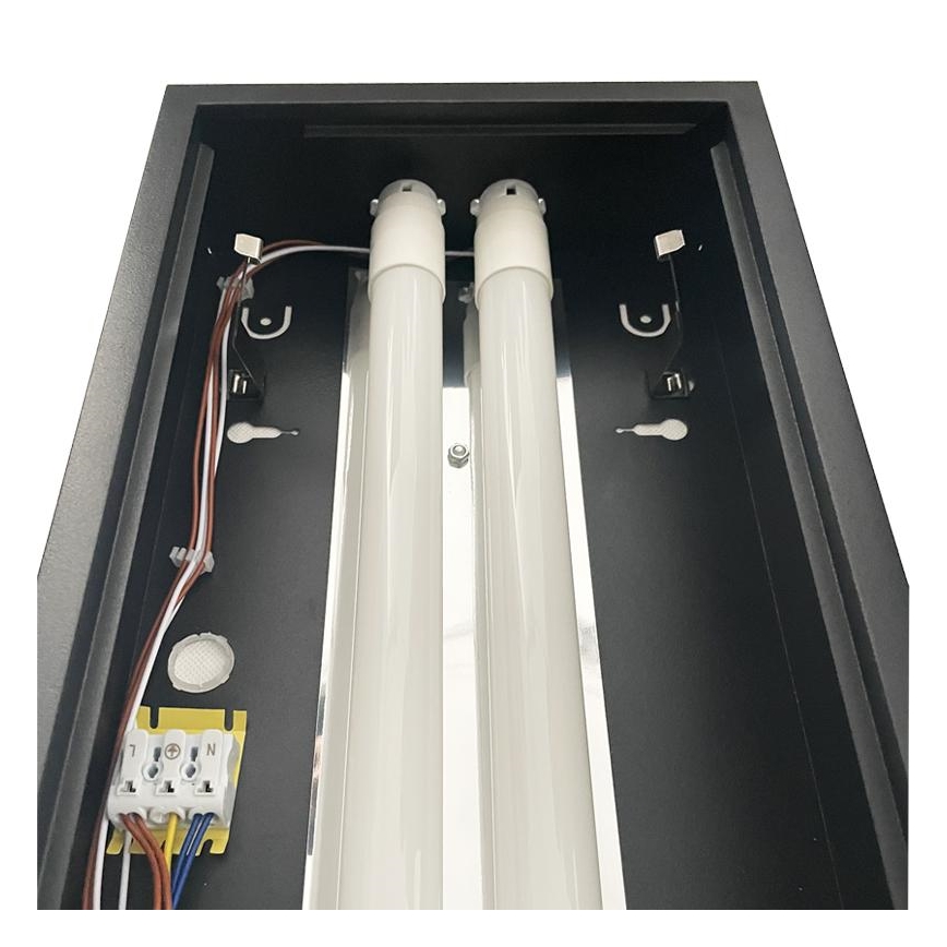 Fluorescent light T8 2xG13/18W/230V 120 cm black