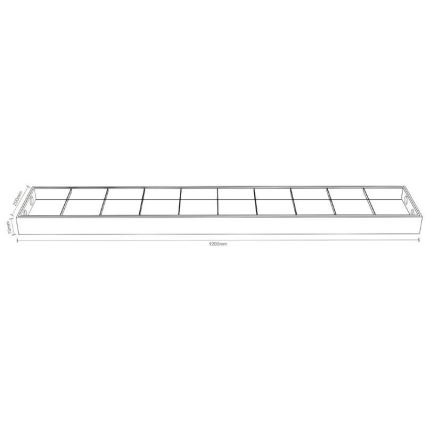 Fluorescent light T8 2xG13/18W/230V 120 cm black