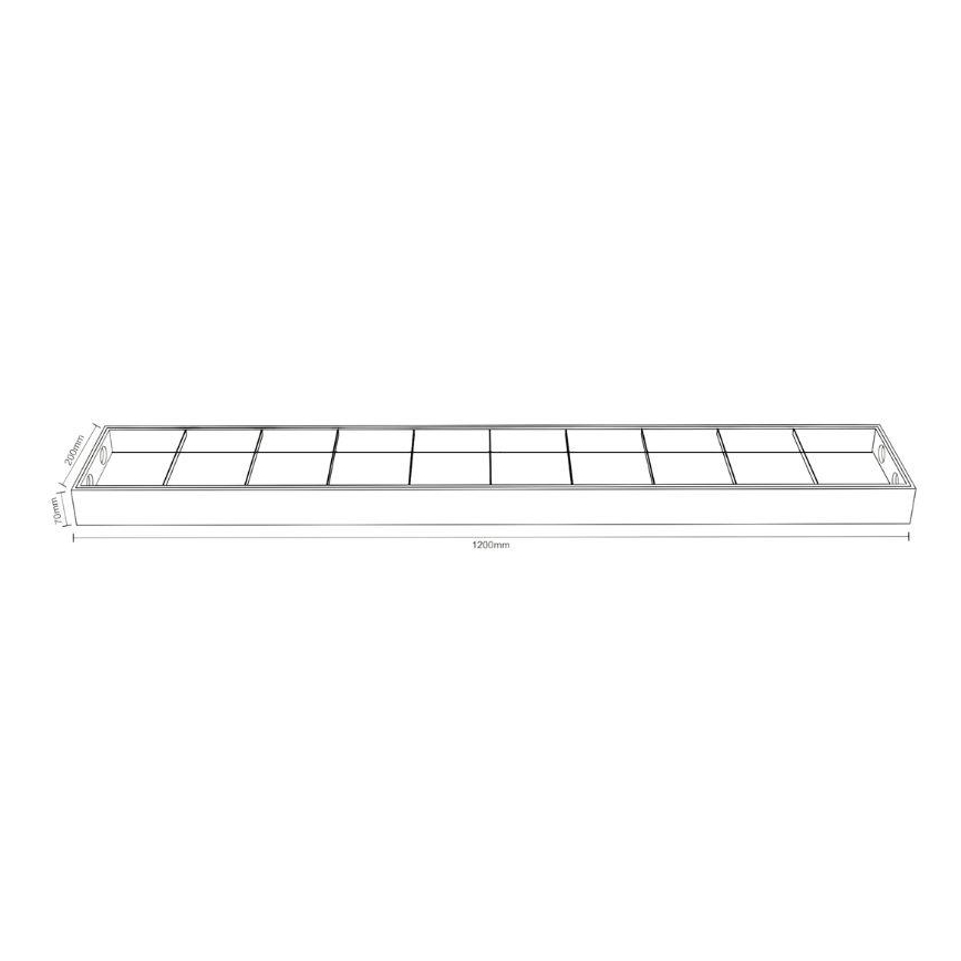 Fluorescent light T8 2xG13/18W/230V 120 cm black