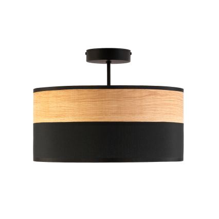 Flush ceiling light ALBA 3xE27/15W/230V dia. 40 cm black/brown