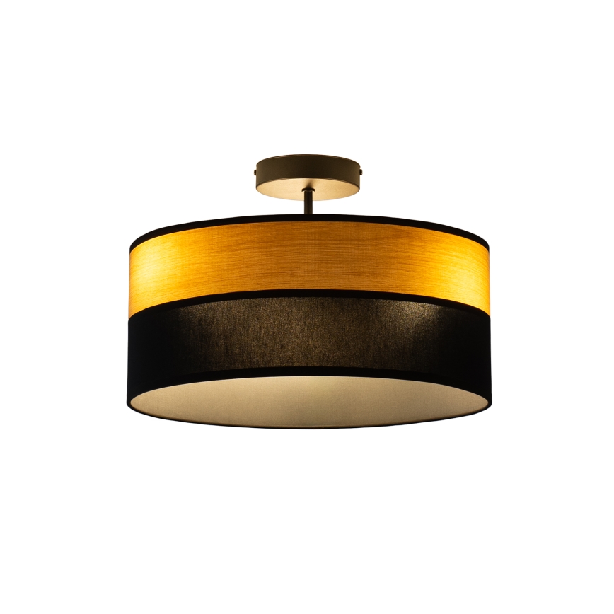 Flush ceiling light ALBA 3xE27/15W/230V dia. 40 cm black/brown