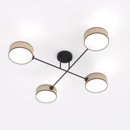 Flush-mount ceiling light MAGA 4xE14/10W/230V beige