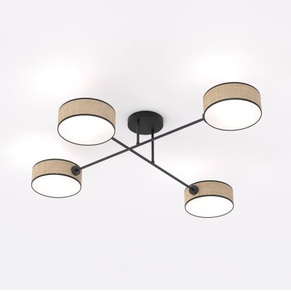 Flush-mount ceiling light MAGA 4xE14/10W/230V beige