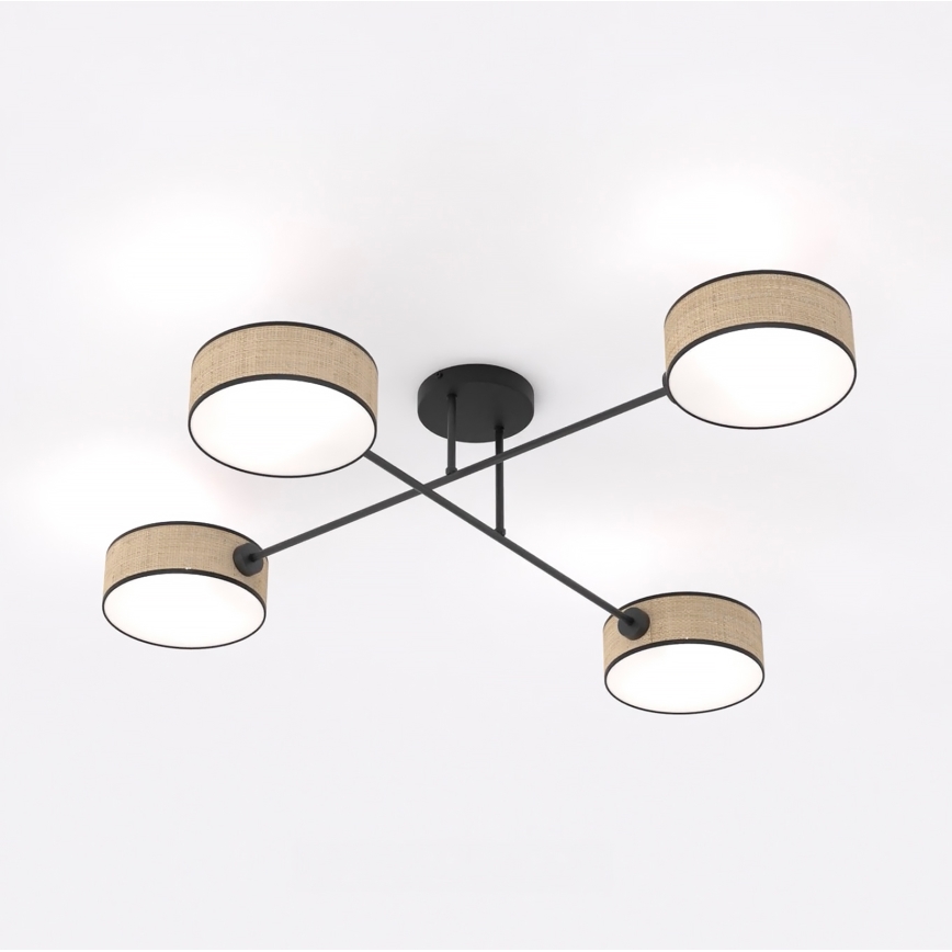 Flush-mount ceiling light MAGA 4xE14/10W/230V beige