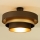 Flush-mount ceiling light WENTA 1xE27/60W/230V Ø 50 cm brown/gold