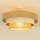 Flush-mount ceiling light WENTA 1xE27/60W/230V Ø 50 cm jute/beige