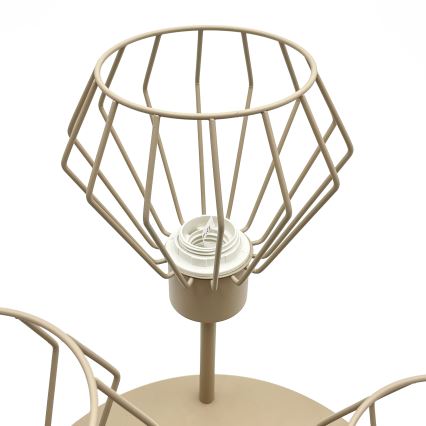 Flush-mount chandelier AUDREY 3xE27/60W/230V beige