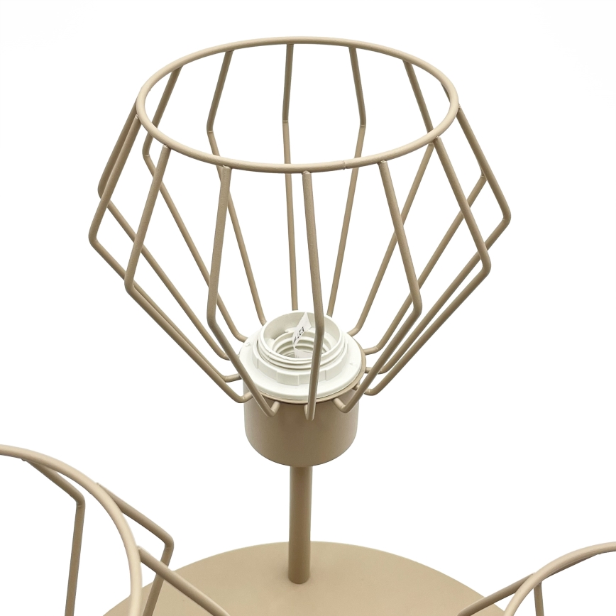 Flush-mount chandelier AUDREY 3xE27/60W/230V beige