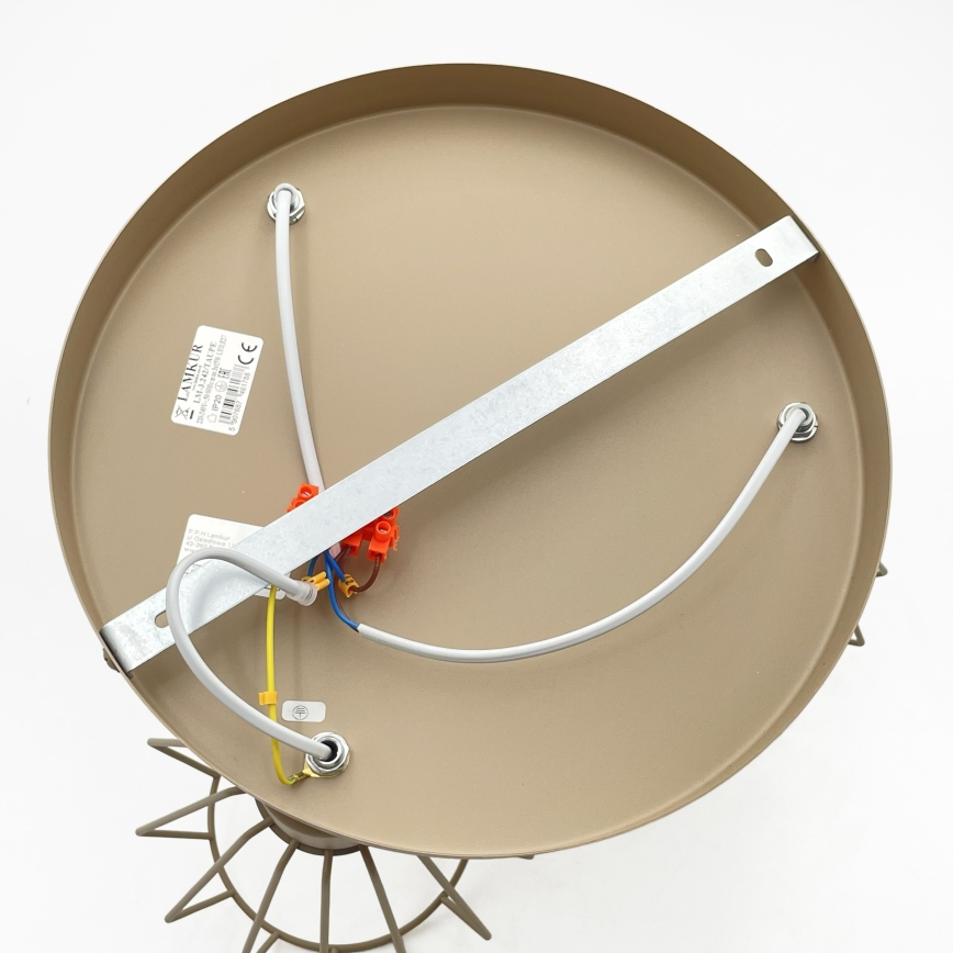 Flush-mount chandelier AUDREY 3xE27/60W/230V beige