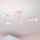 Flush-Mount Chandelier CAMBRIDGE 6xE27/15W/230V Pink