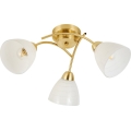 Flush-mount chandelier CLARA 3xE27/15W/230V, gold finish