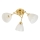 Flush-mount chandelier CLARA 3xE27/15W/230V, gold finish