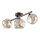 Flush-mount chandelier LAVA 3xG9/8W/230V bronze/smoky beige