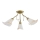 Flush-mount chandelier MARCELLO 3xE14/10W230V, gold finish