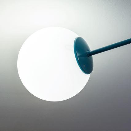 Flush-Mount Chandelier MOON 2xE27/15W/230V Turquoise