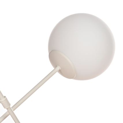 Flush-mount chandelier MOON 6xE27/15W/230V cream