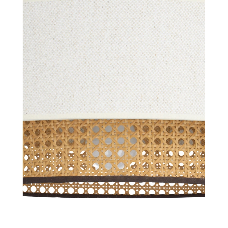 Flush-mount chandelier NATIA 1xE27/60W/230V white/brown